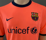 2009-2010 FC Barcelona Away Shirt Pre Owned Size Large