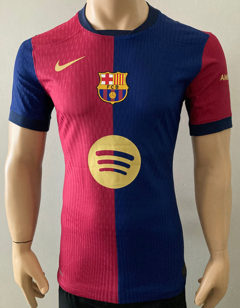 2024-2025 FC Barcelona Home Shirt Player Issue Authentic New Logo Spotify New BNWT Multiple Sizes