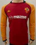 2002-2003 AS Roma Home Shirt Champions League Version Pre Owned Size XL (Fitted)