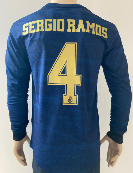 2019-2020 Real Madrid CF Away Shirt Sergio Ramos Player Issue Long Sleeve New BNWT Multiple Sizes