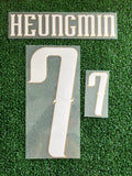 2026 South Korea National Team Home Name Set and Number Heungmin Son Sporting ID