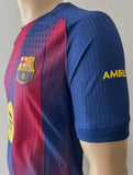 2025-2026 FC Barcelona Home Shirt Lamine Yamal Player Issue New BNWT SIze M