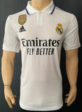 2022-2023 CF Real Madrid Home Shirt Benzema Player Issue Authentic Champions League 120 Years New BNWT Size S