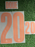 2026 France National Team Away Name Set and Number Desire Doue Monblason Adult Size