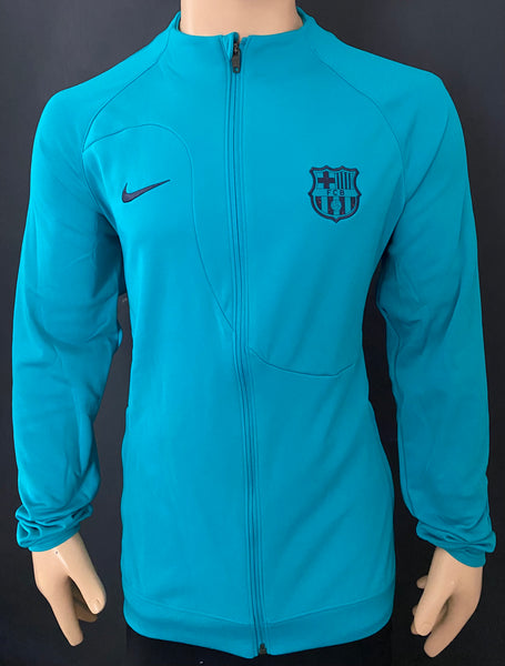 2023-2024 FC Barcelona Third Jacket Player Issue Kitroom Green Mint Condition Multiple Sizes