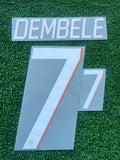 2026-2027 France National Team Home Name Set and Number Ousmane Dembele  Monblason Adult Size