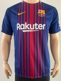 2017-2018 FC Barcelona Home Shirt Andres Iniesta Pre Owned Size M