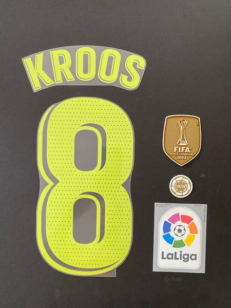 2022 2023 Avery Dennison Real Madrid Third kit Kroos set and badges Liga Champions and WCC2022 player issue kitroom