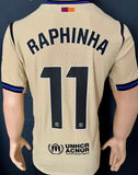 2025-2026 FC Barcelona Away Shirt Raphael Diaz “Raphinha” Player Issue Authentic LaLiga New BNWT Size L