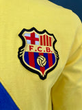 1976-1978 FC Barcelona Away Shirt Retro Reissue Long Sleeve Pre Owned Size M