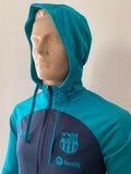 2023-2024 FC Barcelona  Third Jacket Player Issue Kitroom Travel with Cap BNWOT size S