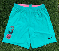 2020 - 2021 Barcelona FC Short Third Pique 3 La Liga Player Issue Kitroom Size XL