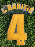 2017-2018 Ivan Rakitić FC Barcelona Home Name set and Number Player Issue Avery Dennison