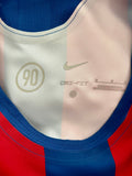 2005-2006 FC Barcelona Home Shirt Ronaldinho Gaucho Reissue Player Issue Authentic Long Sleeve Total 90