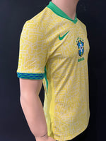 2024-2025 Brazil National Team Home Shirt Player Issue Kitroom New BNWOT Size M (Fitted)