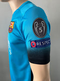 2015-2016 FC Barcelona Third Shirt Andres Iniesta Champions League Winners WCCFIFA Pre Owned Size S