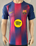 2025-2026 FC Barcelona Home Shirt Robert Lewandowski Player Issue Authentic Champions League New BNWT Size M