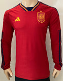 2022-2023 Spain Home Shirt Player Issue Authentic Long Sleeve New BNWT Multiple Sizes