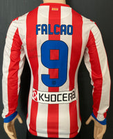 2012-2013 Atlético de Madrid Long Sleeve Home Signed Shirt Falcao Kitroom Player Issue Pre Owned Size M