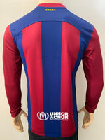 2023-2024 FC Barcelona Long Sleeve Home Shirt La Liga BNWT