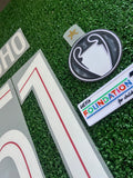 2025-2026 Paris Saint Germain Home Name Set and Number and Patches  Willian Pacho Monblason and Sporting ID
