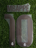 2025-2026 Real Madrid CF Home Name Set and Number Kylian Mbappe Champions and Cup Avery Dennison