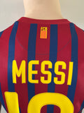 2011-2012 FC Barcelona Home Shirt Lionel Messi LaLiga Pre Owned Size S
