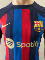 2022-2023 FC Barcelona Home Shirt Hector Bellerin Player Issue Champions Authentic Mint Size M