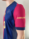 2024-2025 FC Barcelona Player Issue Authentic  Home Shirt Raphinha 125 years La Liga New BNWT Size M