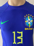 2022-2023 Brazil Away Shirt Dani Alves Player Issue New BNWT Size M