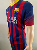 2013-2014 FC Barcelona Home Shirt Andres Iniesta Player Issue Authentic La Liga New BNWT Size XL (Fitted)