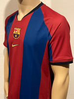 2018 FC Barcelona Home Shirt 1998 Player Issue Authentic Special Edition Retro Pre Owned Size L (Fitted)