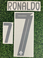 2025 Ronaldo 7 Portugal National Team Away Name set and Number Player Issue Stilscreen