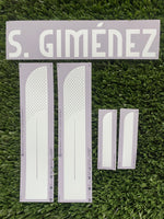 2024 Copa América Santi Gimenez 11 Mexico National Team Home Name Set and Number DekoGraphics Adult Size