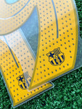 2021-2022 FC Barcelona Third Name Set and Number Ferran Torres Player Issue UEFA Avery Dennison