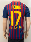 2011-2012 FC Barcelona Home Shirt Pedro Rodríguez Copa del Rey Pre Owned Size S