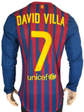 2011-2012 FC Barcelona Home Shirt David Villa Player Issue Kitroom LaLiga World Champions Mint Size M (Fitted)