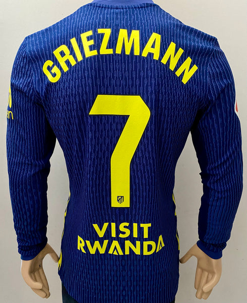 2025-2026 Atletico Madrid Away Shirt Antoine Griezmann Player Issue Kitroom Long Sleeve La liga New BNWT Size M (Fitted)