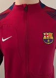 2023-2024 FC Barcelona Home Jacket Player Issue Kitroom with Pockets Pre Owned Size M