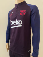 2019-2020 FC Barcelona Staff Training Top Kitroom Player Issue Pre Owned Size M