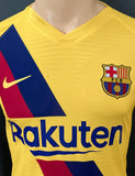 2019-2020 FC Barcelona Away Shirt Jordi Alba Player Issue Kitroom Long Sleeve King Cup Mint Size M