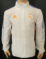 2021-2022 Real Madrid Jacket Kitroom Staff Pre Owned Size L