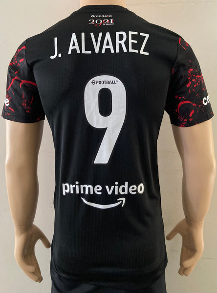 2021 2022 River Plate Away Shirt 120 Anniversary J. ALVAREZ 9 Libertadores Cup Player Issue Size S
