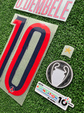 2025-2026 PSG Paris Saint Germain Ousmane Dembélé Away Name set and Number Champions League Set Monblason