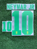 2021 Brazil Home Name Set and Number Neymar Junior Player Issue Kitroom Version Copa America CromoTransfer Adult Size