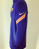 2021-2022 FC Barcelona Home Drill Top Training Staff Player Issue Kitroom Pre Owned Size L