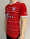 2022-2023 FC Bayern Munich Home Shirt Serge Gnabry Player Issue Authentic Champions Mint Size M