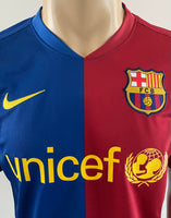 2008-2009 FC Barcelona Home Shirt Treble Pre Owned Size M