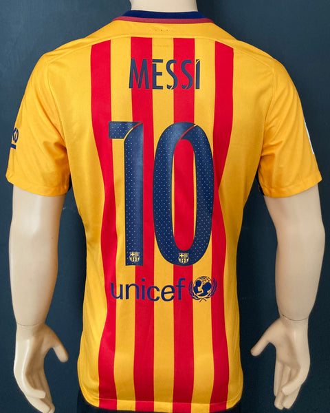 2015-2016 FC Barcelona Away Shirt Messi