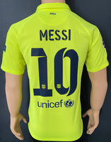 2014 2015 Barcelona FC Third Shirt Volt Size M